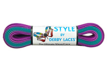 Load image into Gallery viewer, Derby Laces STYLE - OMBRE Purple/Teal