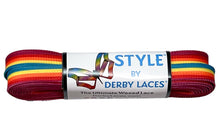Load image into Gallery viewer, Derby Laces STYLE - Rainforest Sunset Stripe