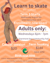 Load image into Gallery viewer, ADULTS ONLY Rollerskate Lessons 2026