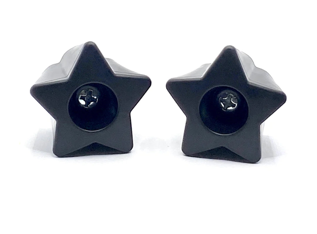 Rollerstuff TWINKLE TOES Bolt On / Fixed Toe Stop Paul Stanley Black