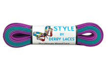 Load image into Gallery viewer, Derby Laces STYLE - OMBRE Purple/Teal
