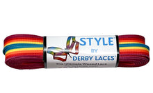 Load image into Gallery viewer, Derby Laces STYLE - Rainforest Sunset Stripe
