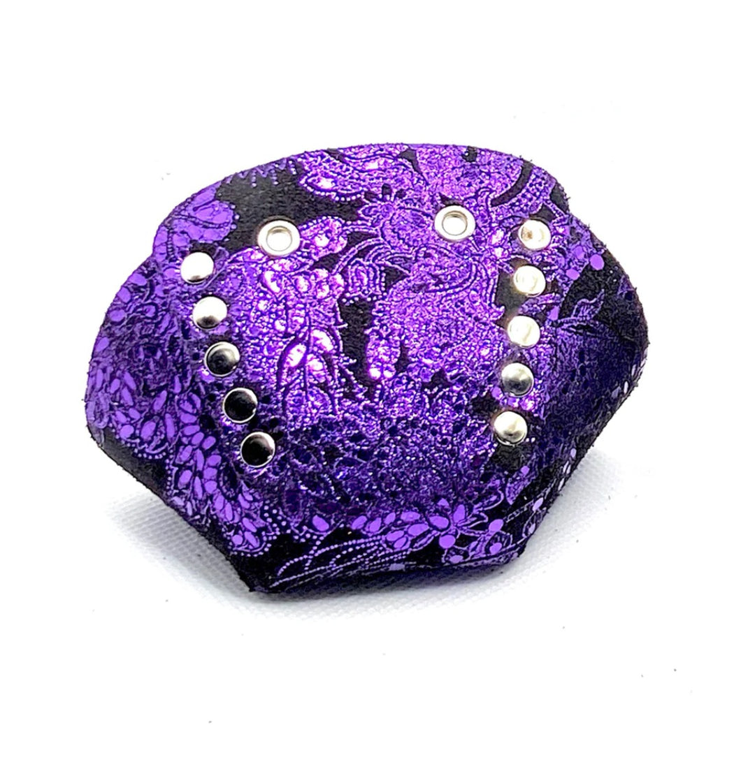 Rollerstuff METALLIC PAISLEY Toe Caps - Purple