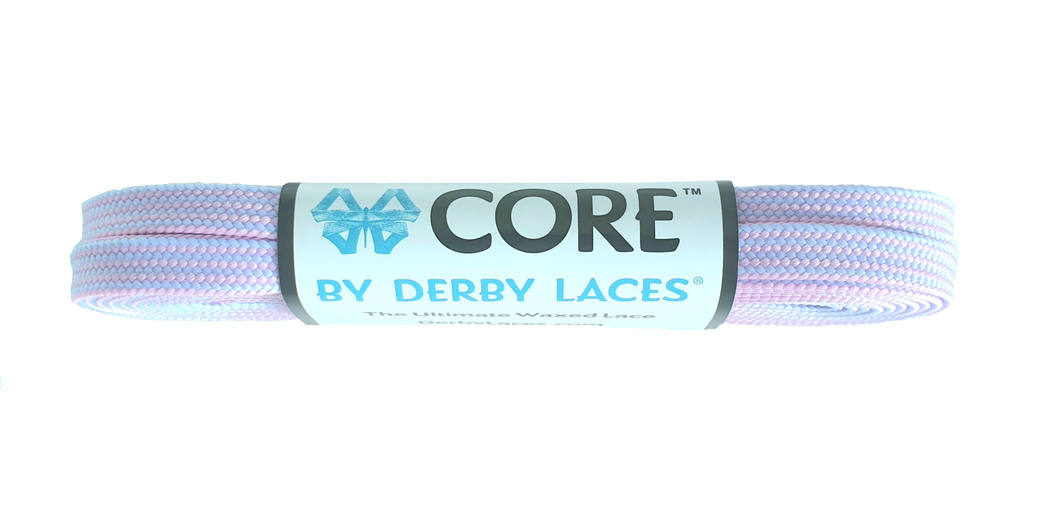 Derby Laces CORE Pink and Periwinkle Stripe