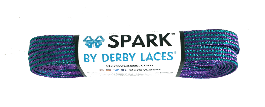 Derby Laces SPARK Purple And Teal