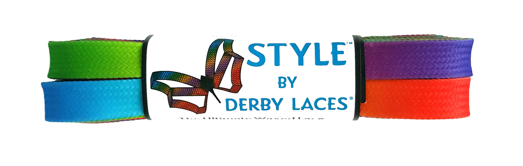 Derby Laces STYLE Rainbow Gradient