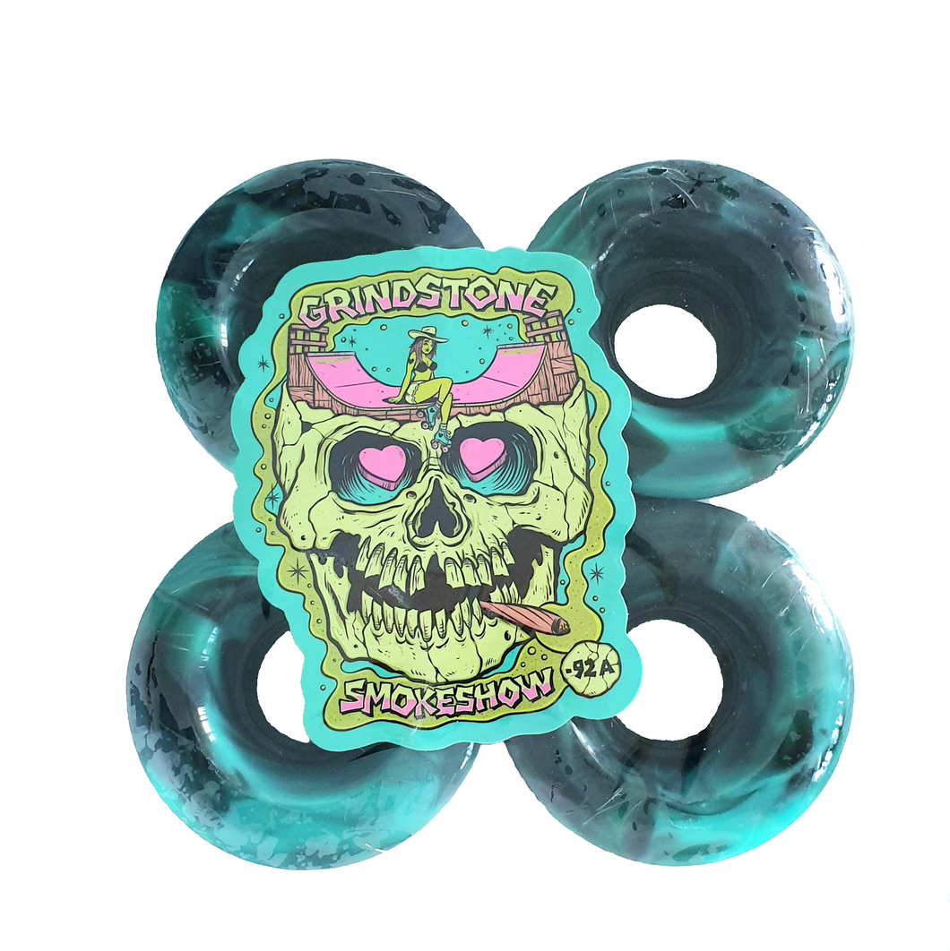 Grindstone Smokeshow Wheels Turquoise Tejas (4 pack)