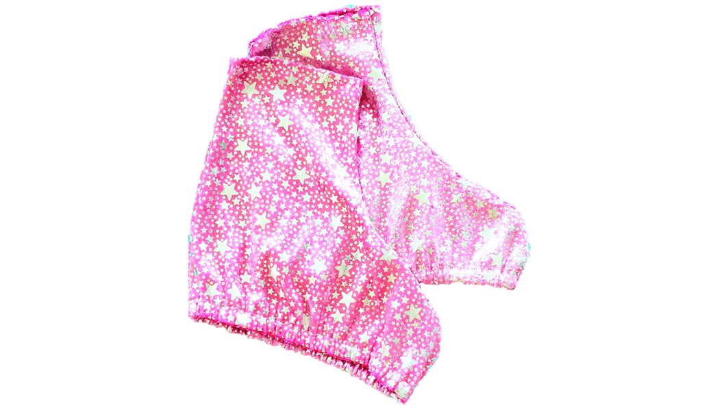 Boot Covers - Pink Stars