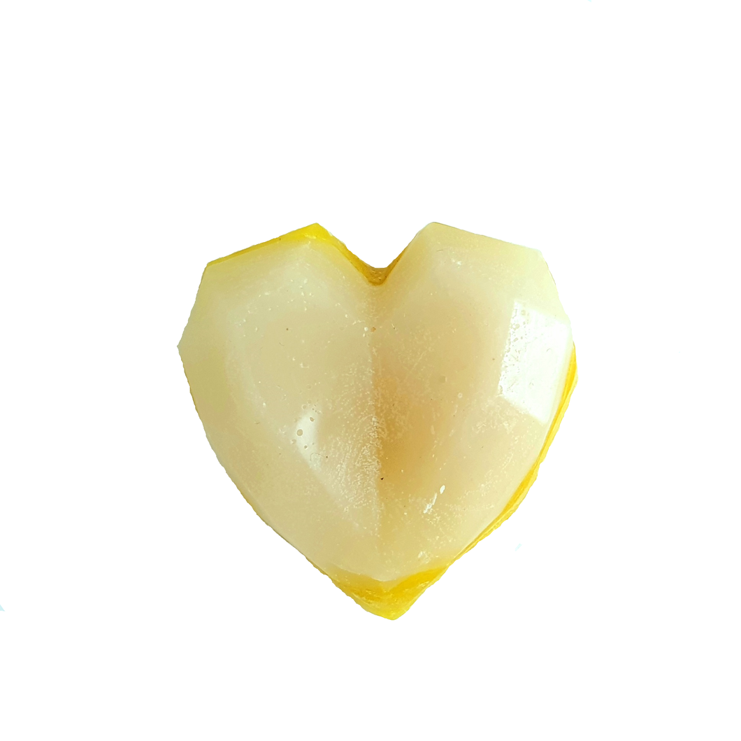 LIMITED EDITION Keaskates Geo Heart Wax - White and Yellow